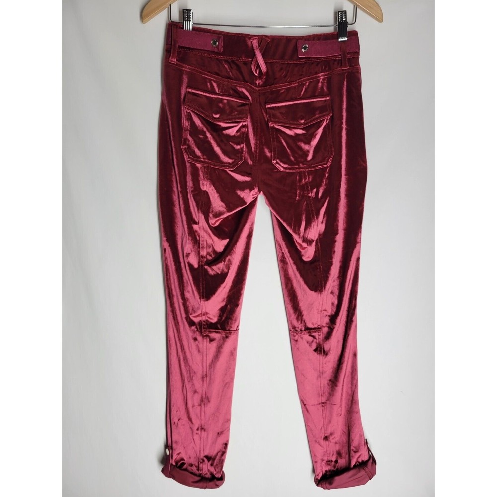 NWT THE STRAIGHT ANKLE Women's Utility Straight Crop Pants Dark Sangria Size 0 - Picture 8 of 12
